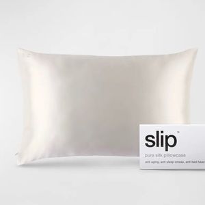 Slip White Pure Silk Standard Pillowcase